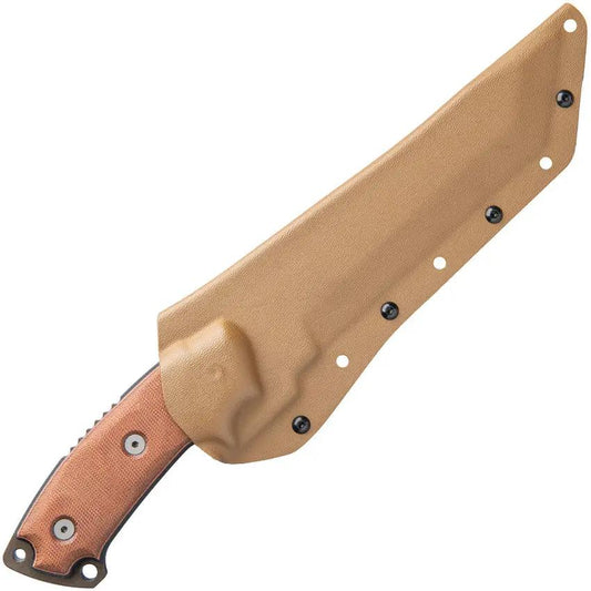 TOPS Steel Eagle 107C Delta Fixed Blade Knife - Durable 1095HC Blade Micarta Handle Full Tang Kydex Sheath by TOPS