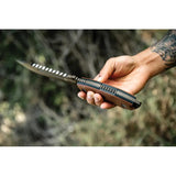 TOPS Steel Eagle 107C Delta Fixed Blade Knife - Durable 1095HC Blade Micarta Handle Full Tang Kydex Sheath by TOPS