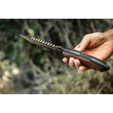 TOPS Steel Eagle 107C Delta Fixed Blade Knife - Durable 1095HC Blade Micarta Handle Full Tang Kydex Sheath by TOPS