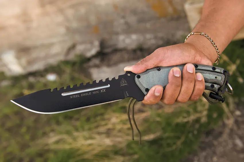 TOPS Knives Steel Eagle Mini Eagle Combo Tactical Survival Knife Set for Outdoor Enthusiasts by Black Country Outdoor