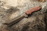 TOPS Steel Eagle Delta Class SE107D2DC Knife - Full Tang 13 Inch Outdoors Fixed Blade With 1095HC Tanto by TOPS
