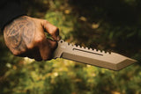 TOPS Steel Eagle Delta Class SE107D2DC Knife - Full Tang 13 Inch Outdoors Fixed Blade With 1095HC Tanto by TOPS