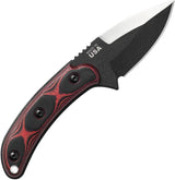 TOPS Sgt Scorpion Knife Rugged Fixed Blade 7.875In 1095 Carbon Steel Red Black Micarta Handle USA Made Tactical Outdoors by Black Country Outdoor