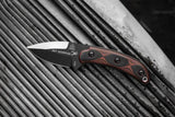 TOPS Sgt Scorpion Knife Rugged Fixed Blade 7.875In 1095 Carbon Steel Red Black Micarta Handle USA Made Tactical Outdoors by Black Country Outdoor