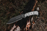 TOPS Smoke Jumper Knife Pro 1095 High Carbon Steel Full Tang Micarta Handle Kydex Sheath USA Made Outdoor Survivalists by Black Country Outdoor