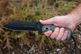 TOPS Smoke Jumper Knife Pro 1095 High Carbon Steel Full Tang Micarta Handle Kydex Sheath USA Made Outdoor Survivalists by Black Country Outdoor