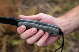 TOPS Smoke Jumper Knife Pro 1095 High Carbon Steel Full Tang Micarta Handle Kydex Sheath USA Made Outdoor Survivalists by Black Country Outdoor