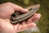 TOPS Backwoods Skinner Knife SKIN-01 1095 High Carbon Steel Full Tang Green Micarta Handle for Hunters by Black Country Outdoor