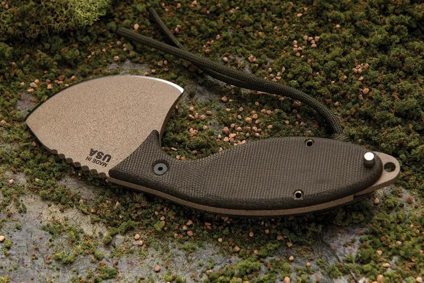 TOPS Backwoods Skinner Knife SKIN-01 1095 High Carbon Steel Full Tang Green Micarta Handle for Hunters by Black Country Outdoor