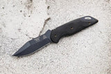 TOPS Sneaky Pete SP03 Knife Featuring Acid Rain Finish 1095HC Steel Full Tang With Kydex Sheath For Outdoor Bushcraft by TOPS