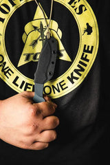 TOPS Sneaky Pete Mini Acid Rain Knife - Compact EDC Neck Knife With 2.5 Inch Blade And Skeletonized Handle by TOPS