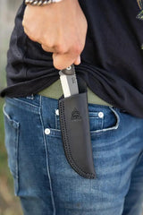 TOPS Scandi Trekker STREK-3.5 Survival Knife With Full Tang 1095 Blade And Thumb Ridge Micarta Outdoorsmen by Black Country Outdoor