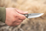 TOPS Scandi Trekker STREK-3.5 Survival Knife With Full Tang 1095 Blade And Thumb Ridge Micarta Outdoorsmen by Black Country Outdoor