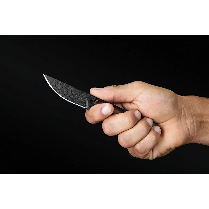 TOPS Street Spike STS-01 Tactical Knife 2.75in Traction-Coated 1095HC Blade Skeletonized Handle Kydex Sheath Urban EDC by Black Country Outdoor