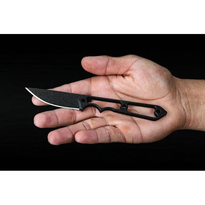 TOPS Street Spike STS-01 Tactical Knife 2.75in Traction-Coated 1095HC Blade Skeletonized Handle Kydex Sheath Urban EDC by Black Country Outdoor
