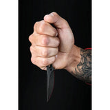 TOPS Street Spike STS-01 Tactical Knife 2.75in Traction-Coated 1095HC Blade Skeletonized Handle Kydex Sheath Urban EDC by Black Country Outdoor