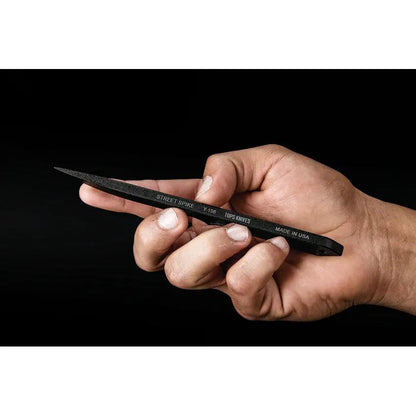 TOPS Street Spike STS-01 Tactical Knife 2.75in Traction-Coated 1095HC Blade Skeletonized Handle Kydex Sheath Urban EDC by Black Country Outdoor