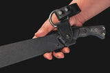 TOPS Storm Vector SVEC02 Tactical Survival Knife - Full Tang 12.63in 1095HC Blade With G10 Liners And Kydex Sheath by TOPS