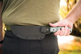 TOPS Tom Brown Tracker Knife Full Tang 1095 Blade Black Micarta Handle Kydex Sheath For Survivalists by Black Country Outdoor