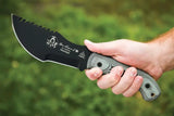 TOPS Tom Brown Tracker Knife Full Tang 1095 Blade Black Micarta Handle Kydex Sheath For Survivalists by Black Country Outdoor