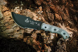 TOPS Tom Brown Tracker Knife Full Tang 1095 Blade Black Micarta Handle Kydex Sheath For Survivalists by Black Country Outdoor