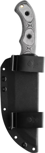 TOPS Tom Brown Tracker Knife Full Tang 1095 Blade Black Micarta Handle Kydex Sheath For Survivalists by Black Country Outdoor
