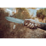 TOPS Tahoma Field Knife TAHO-03TNS - Heavy Duty Survival Knife With Cerakote 1095HC Blade Full Tang by TOPS