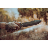 TOPS Tahoma Field Knife TAHO-03TNS - Heavy Duty Survival Knife With Cerakote 1095HC Blade Full Tang by TOPS