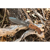 TOPS Tahoma Field Knife TAHO-03TNS - Heavy Duty Survival Knife With Cerakote 1095HC Blade Full Tang by TOPS