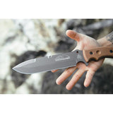 TOPS Tahoma Field Knife TAHO-03 - Cerakote 1095HC Blade, Full Tang, Canvas Micarta Handle by TOPS