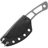 TOPS Backup Knife TBKP02 5 Inch Tungsten Cerakote Blade One Piece Skeletonized Handle For EDC Survival - Fast Access by TOPS