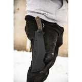 TOPS The Bestia TBST-01 Tactical Knife - 1095HC Full Tang With Canvas Micarta Handle by TOPS