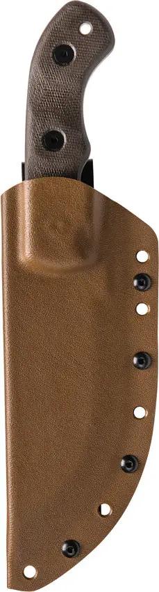 Tom Brown Tracker T2 Knife by TOPS, Tan 1095 Carbon Steel Sawback Full Tang with Kydex Sheath for Bushcraft Enthusiasts by Black Country Outdoor