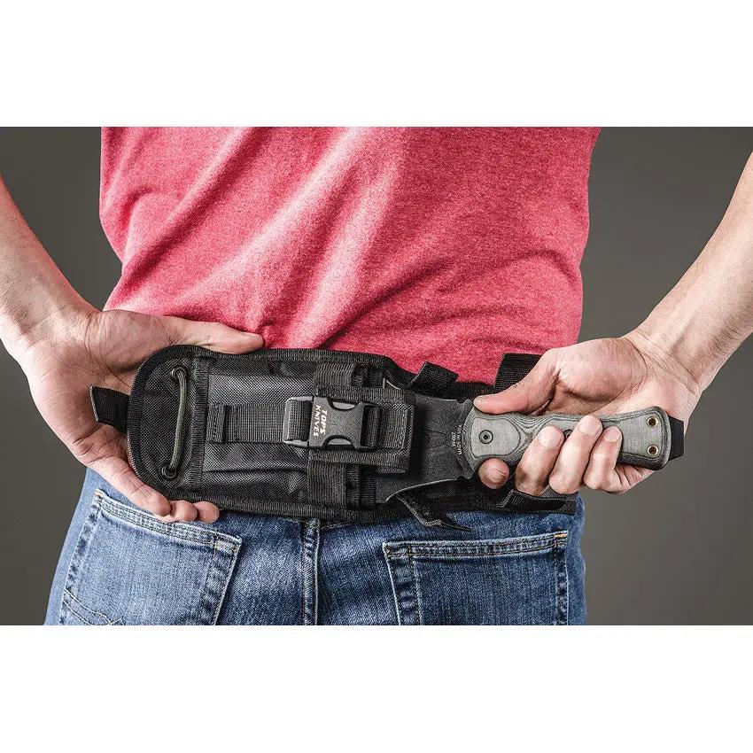 TOPS Tracker Digger 1095HC Survival Knife Full Tang Glass Breaker MOLLE Sheath for Outdoor Bushcraft by Black Country Outdoor