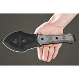 TOPS Tracker Digger 1095HC Survival Knife Full Tang Glass Breaker MOLLE Sheath for Outdoor Bushcraft by Black Country Outdoor