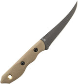 TOPS Tick Fixed Blade Knife TCK01 - 3 Inch Upswept 1095HC Blade For EDC Outdoors With Tan G10 Handle by TOPS