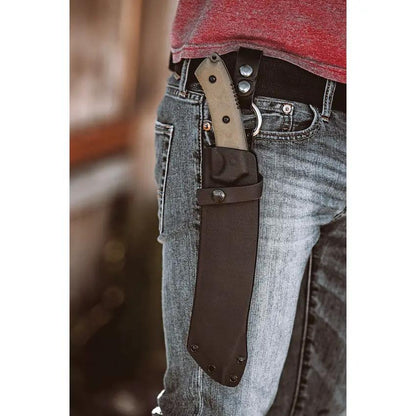 TOPS Tundra Trekker TDTK01 Knife With 9In Tactical Sawback 1095HC Blade Green Micarta Kydex Sheath Outdoor Enthusiasts by Black Country Outdoor
