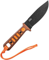 TOPS Lite Trekker Survival Knife 1095 Steel Full Tang Hunter Orange Canvas Micarta Handles Firestarter Outdoorsmen by Black Country Outdoor