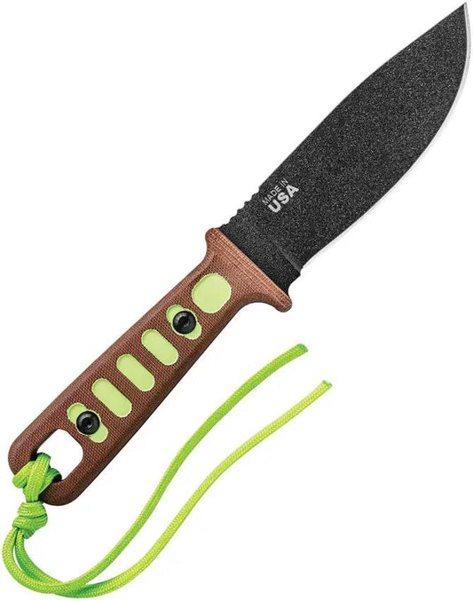 TOPS Lite Trekker Survival Knife Outdoorsmen 4.25 Inch 1095 High Carbon Blade Full Tang Kydex Sheath by Black Country Outdoor