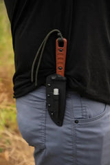 TOPS Lite Trekker Survival Knife Rugged Full Tang 1095 Steel With Kydex Sheath For Outdoor Enthusiasts by Black Country Outdoor
