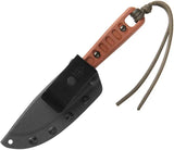 TOPS Lite Trekker Survival Knife Rugged Full Tang 1095 Steel With Kydex Sheath For Outdoor Enthusiasts by Black Country Outdoor