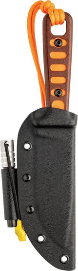 TOPS Lite Trekker Fixed Blade Knife - Full Tang 1095HC 4.25 Inch Blade With Fire Starter And Whistle by TOPS