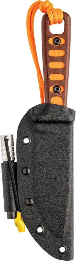 TOPS Lite Trekker Fixed Blade Knife - Full Tang 1095HC 4.25 Inch Blade With Fire Starter And Whistle by TOPS