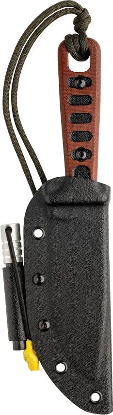 TOPS Lite Trekker Operator Knife Black 4.25 Inch Fixed Blade - Versatile Outdoor Tool for Camping and Hunting by TOPS