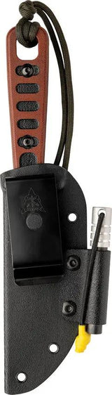 TOPS Lite Trekker Operator Knife Black 4.25 Inch Fixed Blade - Versatile Outdoor Tool for Camping and Hunting by TOPS