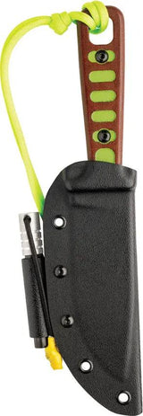 TOPS Lite Trekker Knife Green TLTSG - Fixed Blade With Fire Starter And Whistle For Outdoor Survival by TOPS