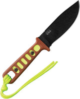 TOPS Lite Trekker Knife Green TLTSG - Fixed Blade With Fire Starter And Whistle For Outdoor Survival by TOPS