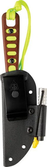 TOPS Lite Trekker Knife Green TLTSG - Fixed Blade With Fire Starter And Whistle For Outdoor Survival by TOPS