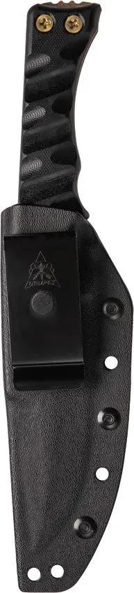 TOPS Team Jackal Survivor TMJK5S Fixed Blade Knife for Survivalists Thumb Jimping 5 Inch 1095 Steel Full Tang G10 Handle by Black Country Outdoor