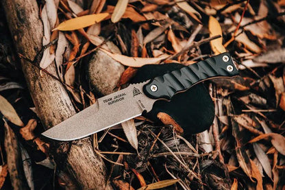 TOPS Team Jackal Survivor TMJK5S Fixed Blade Knife for Survivalists Thumb Jimping 5 Inch 1095 Steel Full Tang G10 Handle by Black Country Outdoor